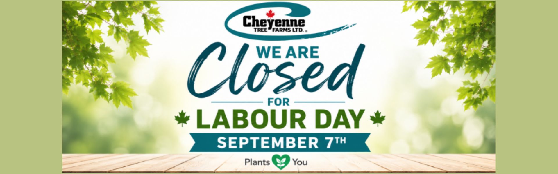 14 – Closed Sept 7